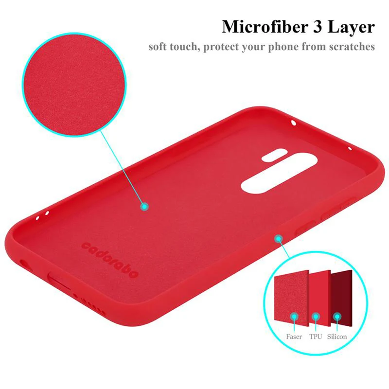 Cadorabo Hülle kompatibel mit Xiaomi RedMi NOTE 8 PRO Schutzhülle aus flexiblem TPU Silikon