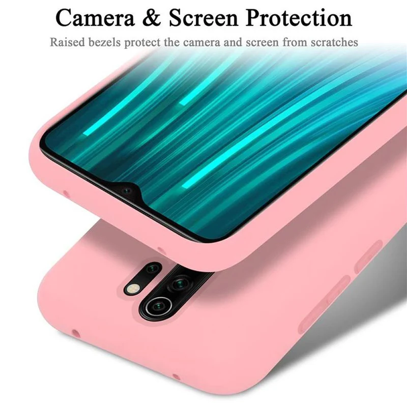 Cadorabo Hülle kompatibel mit Xiaomi RedMi NOTE 8 PRO Schutzhülle aus flexiblem TPU Silikon