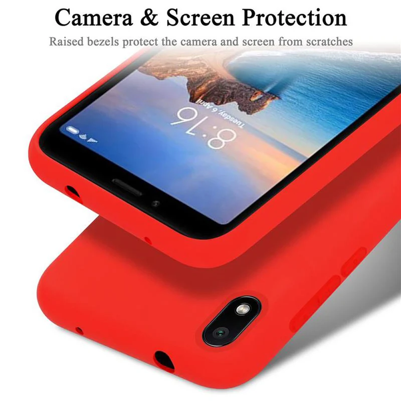 Cadorabo Hülle kompatibel mit Xiaomi RedMi 7A Schutzhülle aus flexiblem TPU Silikon