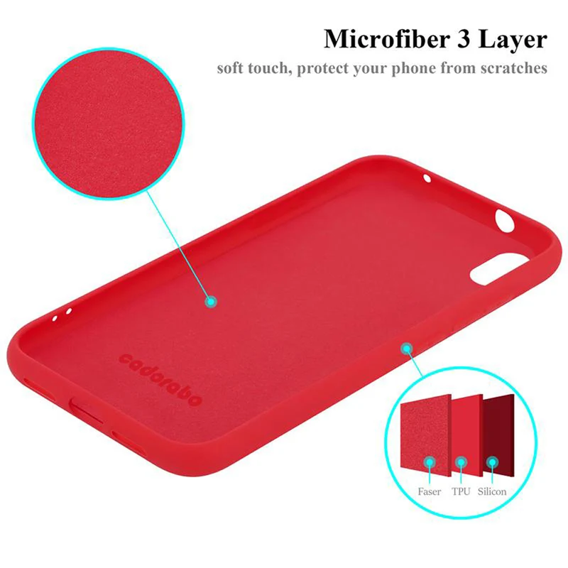 Cadorabo Hülle kompatibel mit Xiaomi RedMi 7A Schutzhülle aus flexiblem TPU Silikon