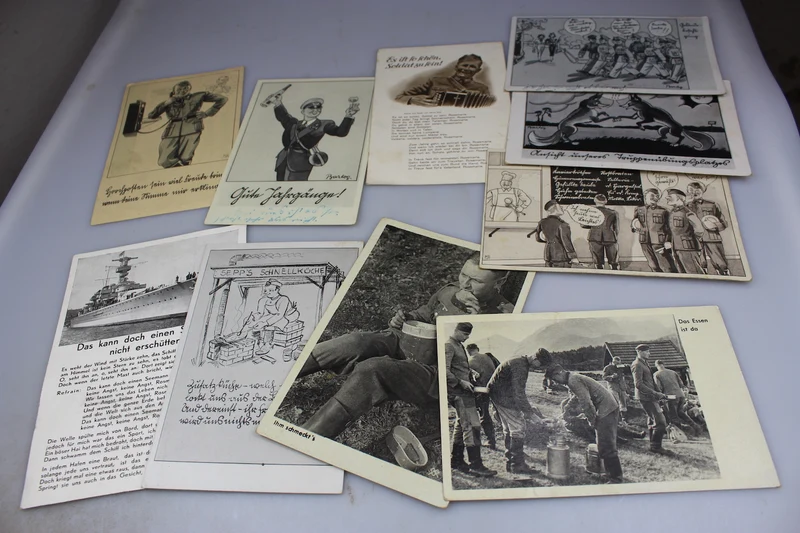 # 10 "satirische" Postkarten inspiriert von der Wehrmacht