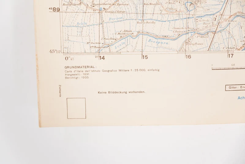 Deutsche Hereeskarte Rovigo und Provinz 1944