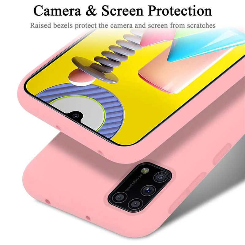 Cadorabo Hülle kompatibel mit Samsung Galaxy M31 Schutzhülle aus flexiblem TPU Silikon