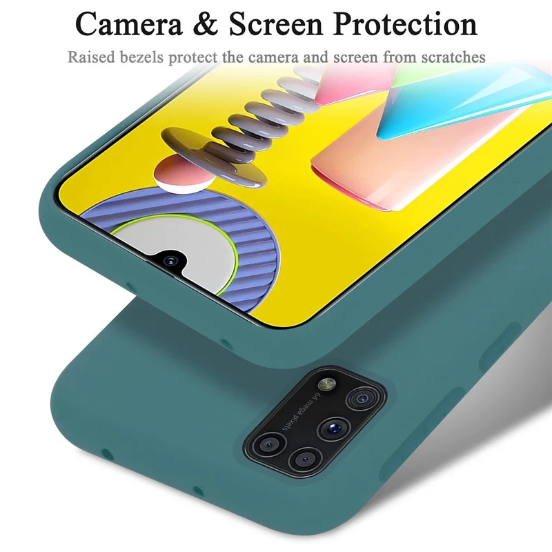 Cadorabo Hülle kompatibel mit Samsung Galaxy M31 Schutzhülle aus flexiblem TPU Silikon