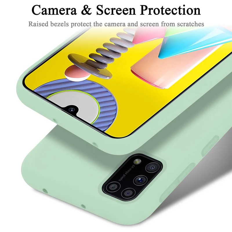 Cadorabo Hülle kompatibel mit Samsung Galaxy M31 Schutzhülle aus flexiblem TPU Silikon