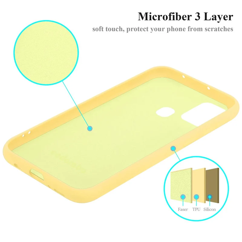 Cadorabo Hülle kompatibel mit Samsung Galaxy M31 Schutzhülle aus flexiblem TPU Silikon