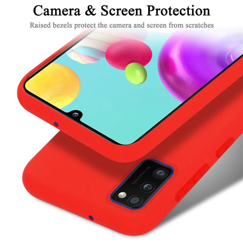 Cadorabo Hülle kompatibel mit Samsung Galaxy A41 Schutzhülle aus flexiblem TPU Silikon