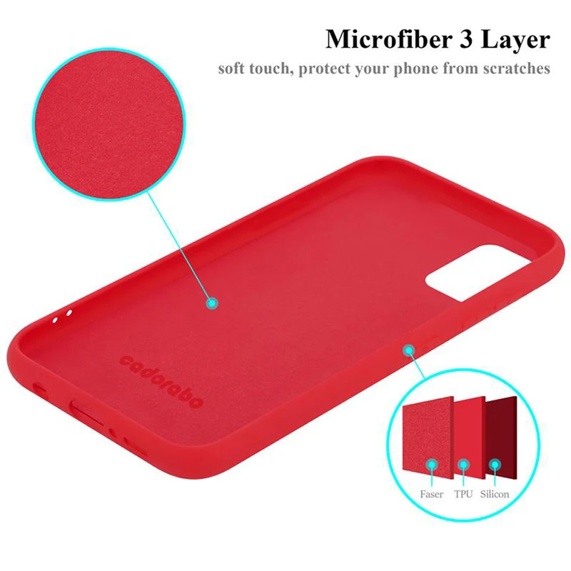 Cadorabo Hülle kompatibel mit Samsung Galaxy A41 Schutzhülle aus flexiblem TPU Silikon