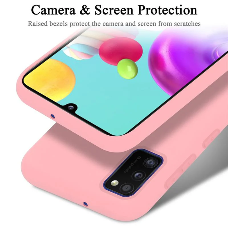 Cadorabo Hülle kompatibel mit Samsung Galaxy A41 Schutzhülle aus flexiblem TPU Silikon