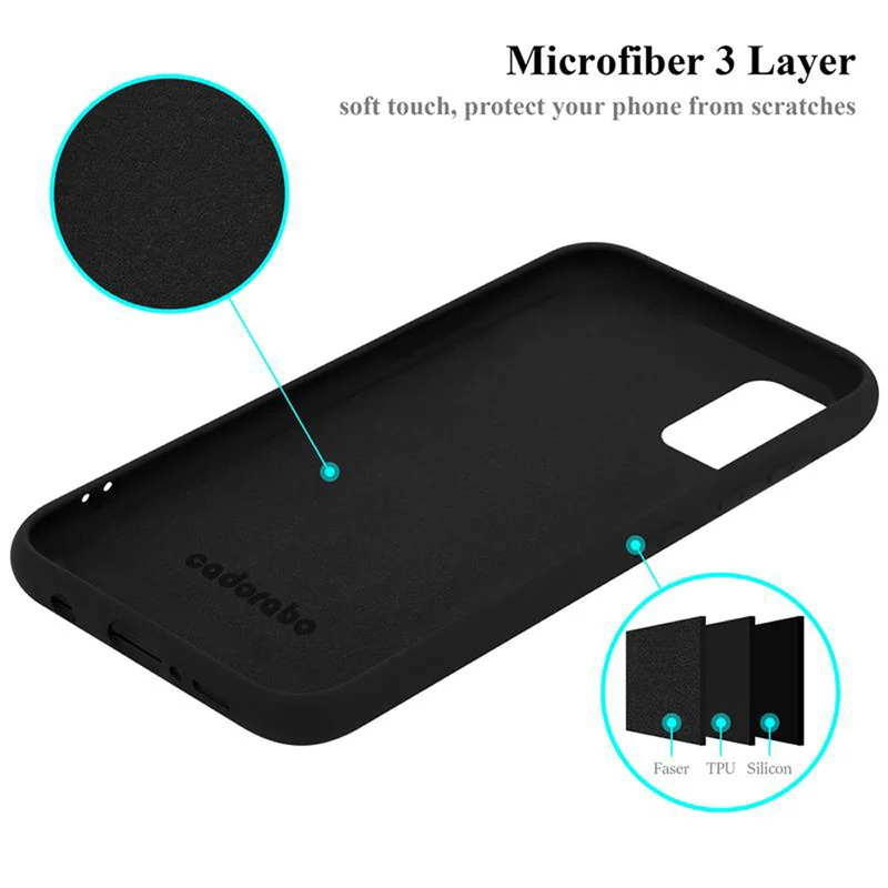 Cadorabo Hülle kompatibel mit Samsung Galaxy A41 Schutzhülle aus flexiblem TPU Silikon