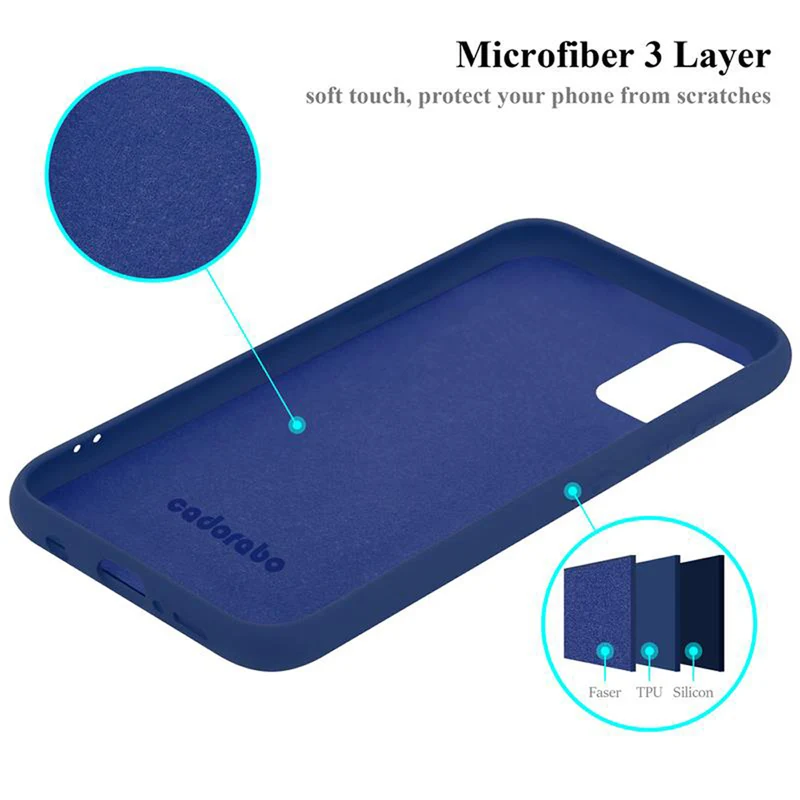 Cadorabo Hülle kompatibel mit Samsung Galaxy A41 Schutzhülle aus flexiblem TPU Silikon