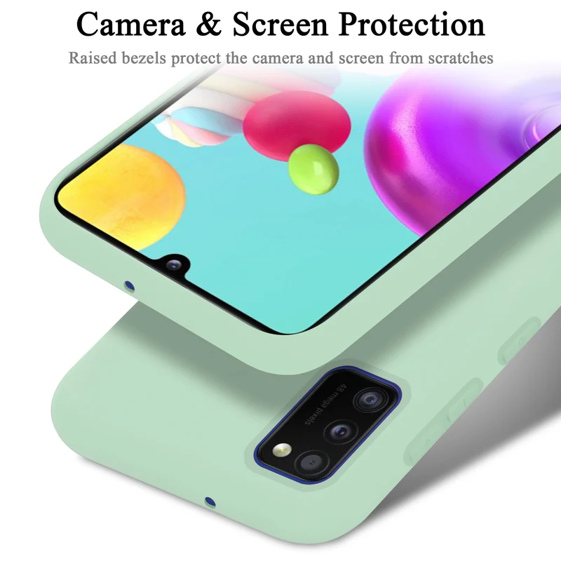 Cadorabo Hülle kompatibel mit Samsung Galaxy A41 Schutzhülle aus flexiblem TPU Silikon