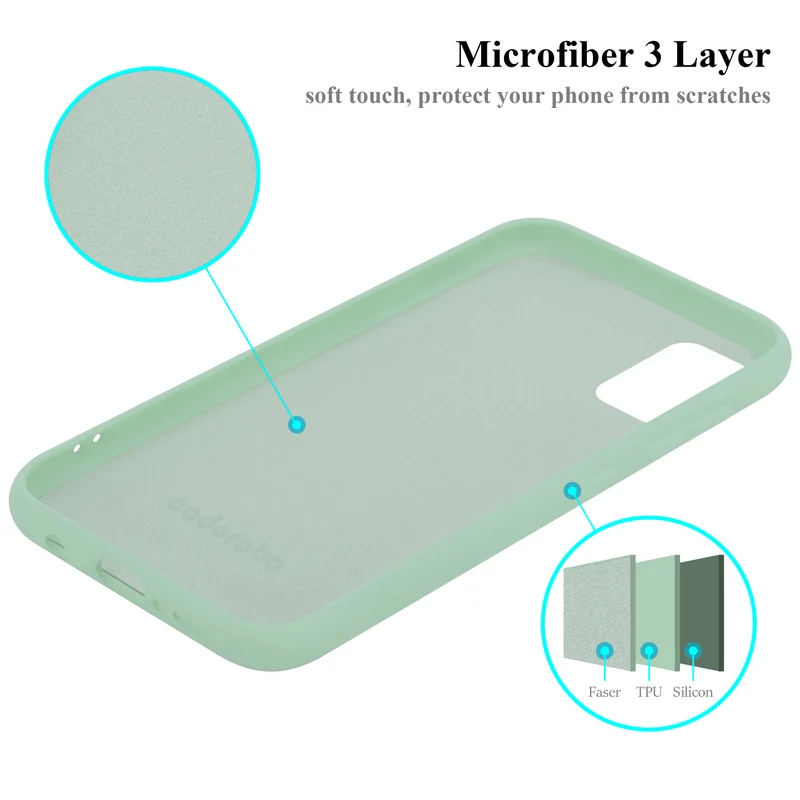 Cadorabo Hülle kompatibel mit Samsung Galaxy A41 Schutzhülle aus flexiblem TPU Silikon