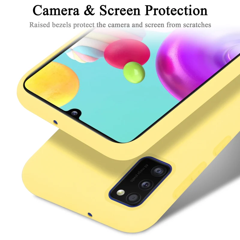 Cadorabo Hülle kompatibel mit Samsung Galaxy A41 Schutzhülle aus flexiblem TPU Silikon