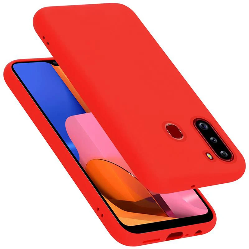 Cadorabo Hülle kompatibel mit Samsung Galaxy A21 Schutzhülle aus flexiblem TPU Silikon