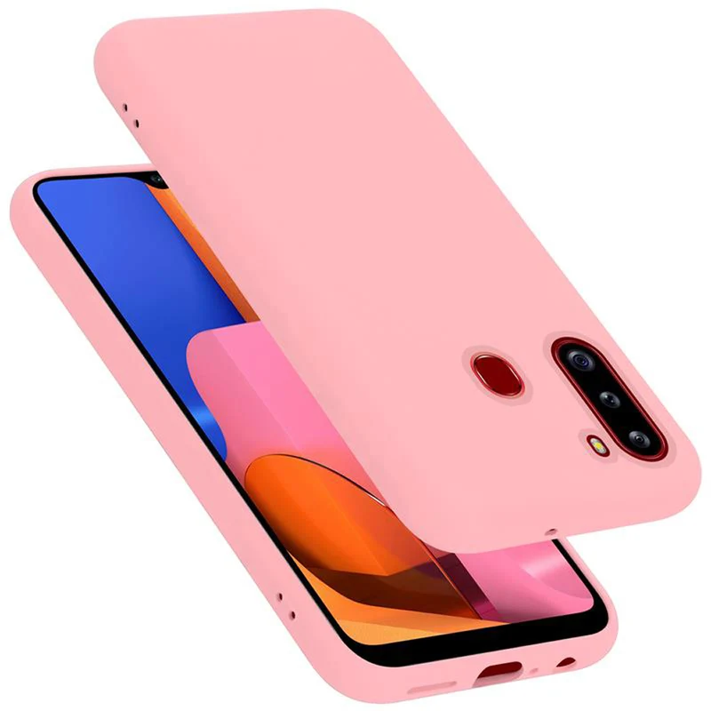 Cadorabo Hülle kompatibel mit Samsung Galaxy A21 Schutzhülle aus flexiblem TPU Silikon