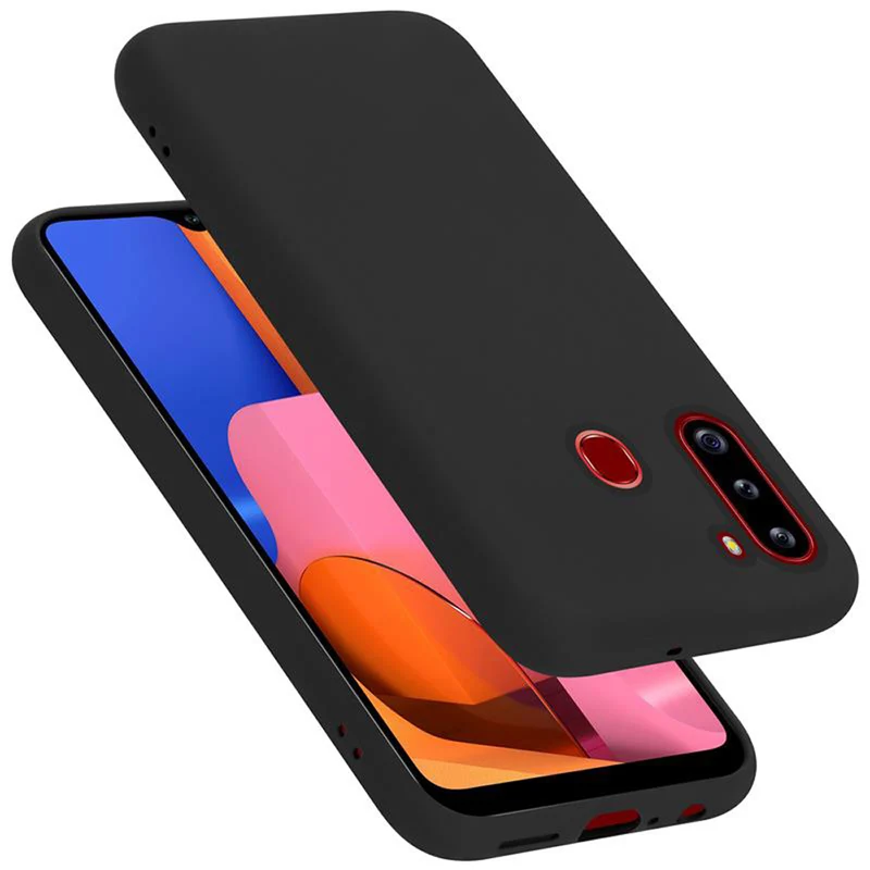 Cadorabo Hülle kompatibel mit Samsung Galaxy A21 Schutzhülle aus flexiblem TPU Silikon