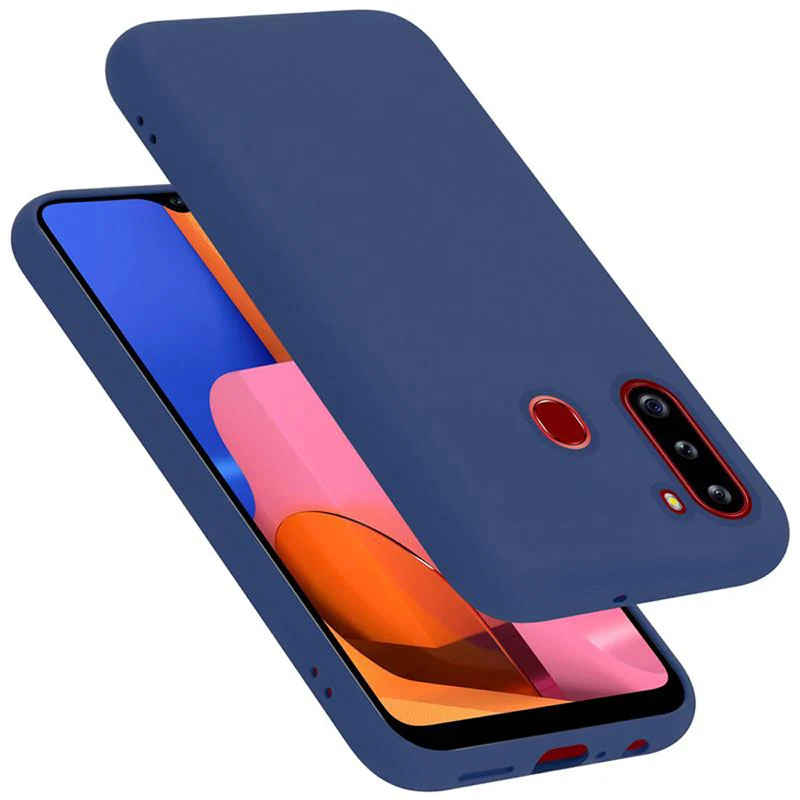 Cadorabo Hülle kompatibel mit Samsung Galaxy A21 Schutzhülle aus flexiblem TPU Silikon