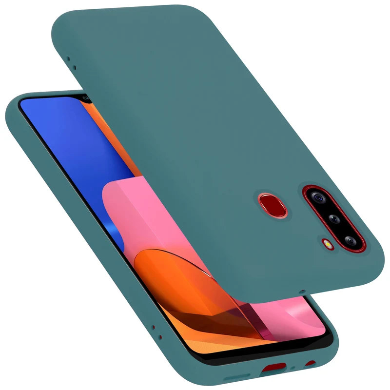 Cadorabo Hülle kompatibel mit Samsung Galaxy A21 Schutzhülle aus flexiblem TPU Silikon