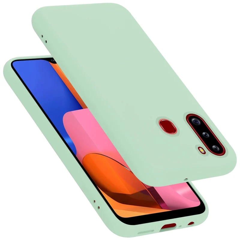 Cadorabo Hülle kompatibel mit Samsung Galaxy A21 Schutzhülle aus flexiblem TPU Silikon