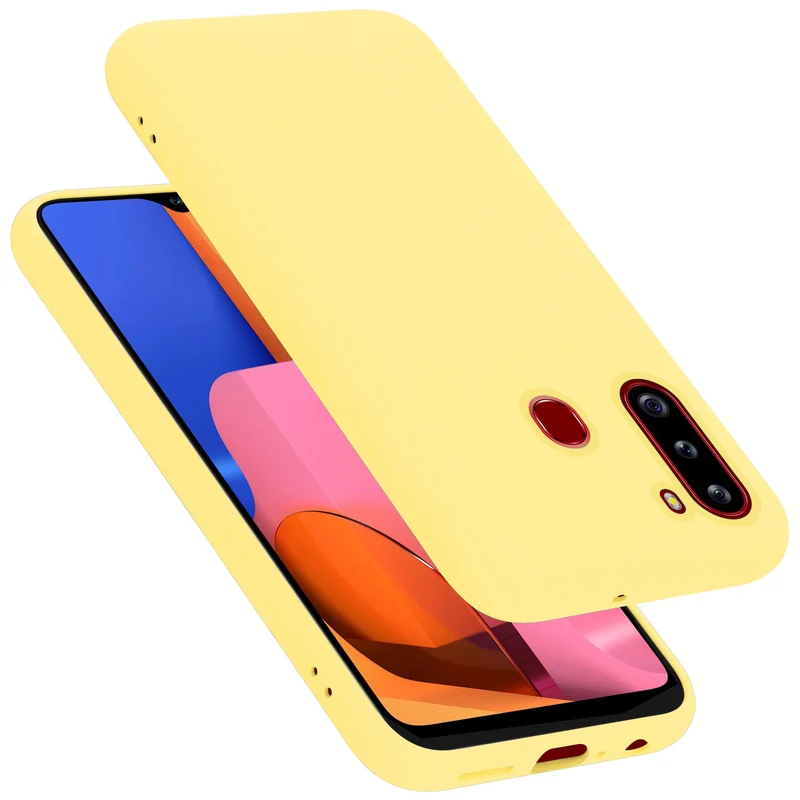 Cadorabo Hülle kompatibel mit Samsung Galaxy A21 Schutzhülle aus flexiblem TPU Silikon