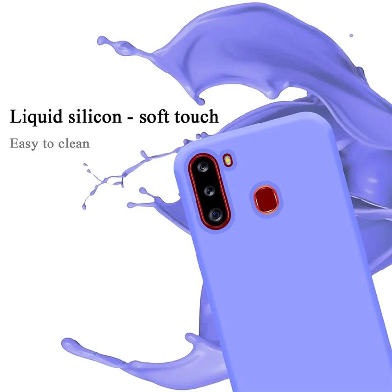 Cadorabo Hülle kompatibel mit Samsung Galaxy A21 Schutzhülle aus flexiblem TPU Silikon