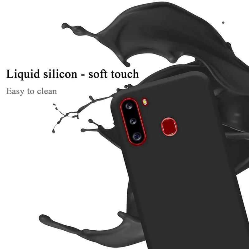Cadorabo Hülle kompatibel mit Samsung Galaxy A21 Schutzhülle aus flexiblem TPU Silikon