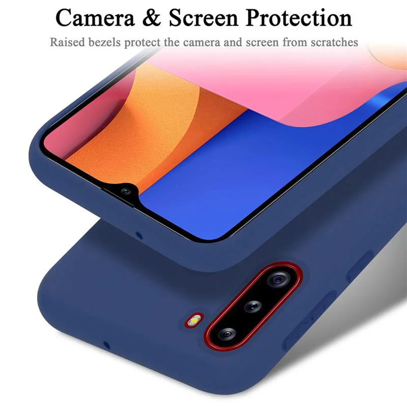 Cadorabo Hülle kompatibel mit Samsung Galaxy A21 Schutzhülle aus flexiblem TPU Silikon