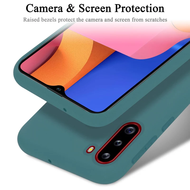 Cadorabo Hülle kompatibel mit Samsung Galaxy A21 Schutzhülle aus flexiblem TPU Silikon