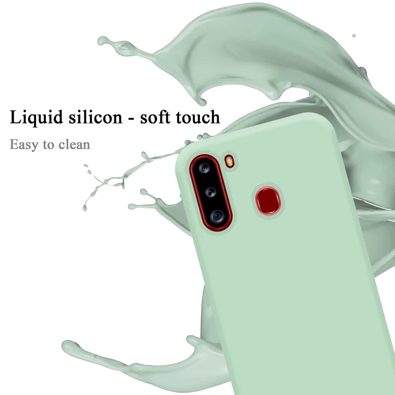 Cadorabo Hülle kompatibel mit Samsung Galaxy A21 Schutzhülle aus flexiblem TPU Silikon