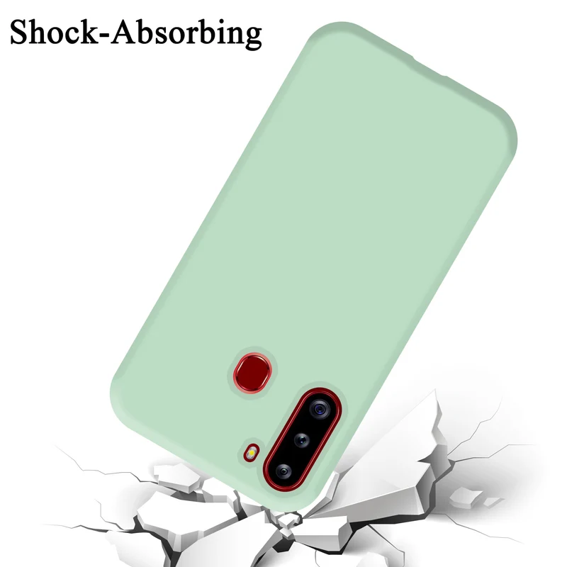 Cadorabo Hülle kompatibel mit Samsung Galaxy A21 Schutzhülle aus flexiblem TPU Silikon