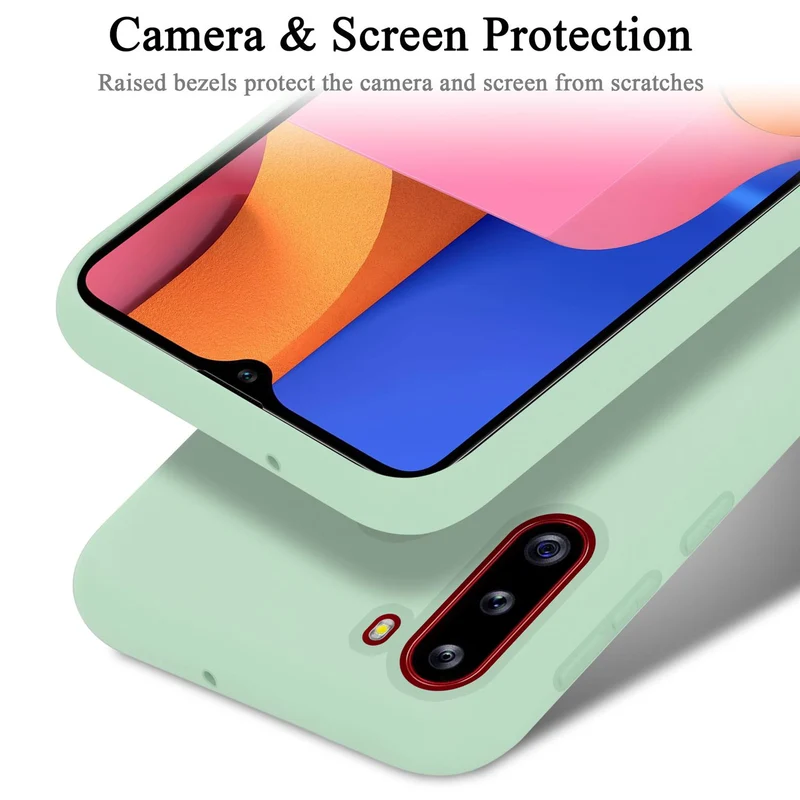 Cadorabo Hülle kompatibel mit Samsung Galaxy A21 Schutzhülle aus flexiblem TPU Silikon