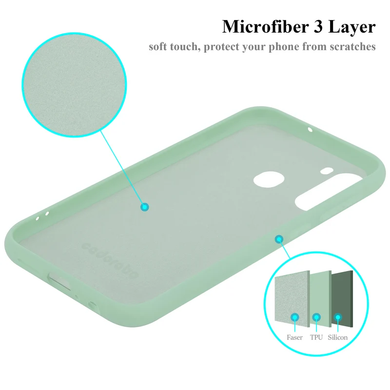 Cadorabo Hülle kompatibel mit Samsung Galaxy A21 Schutzhülle aus flexiblem TPU Silikon