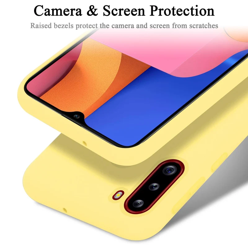 Cadorabo Hülle kompatibel mit Samsung Galaxy A21 Schutzhülle aus flexiblem TPU Silikon