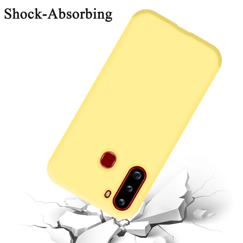 Cadorabo Hülle kompatibel mit Samsung Galaxy A21 Schutzhülle aus flexiblem TPU Silikon