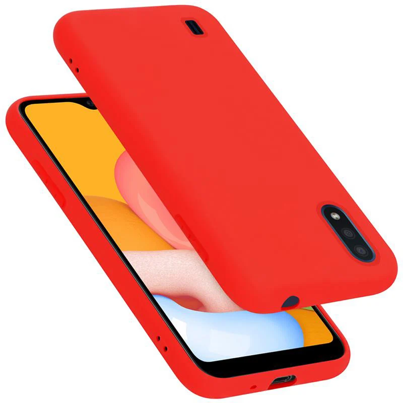 Cadorabo Hülle kompatibel mit Samsung Galaxy A01 Schutzhülle aus flexiblem TPU Silikon