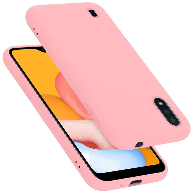 Cadorabo Hülle kompatibel mit Samsung Galaxy A01 Schutzhülle aus flexiblem TPU Silikon