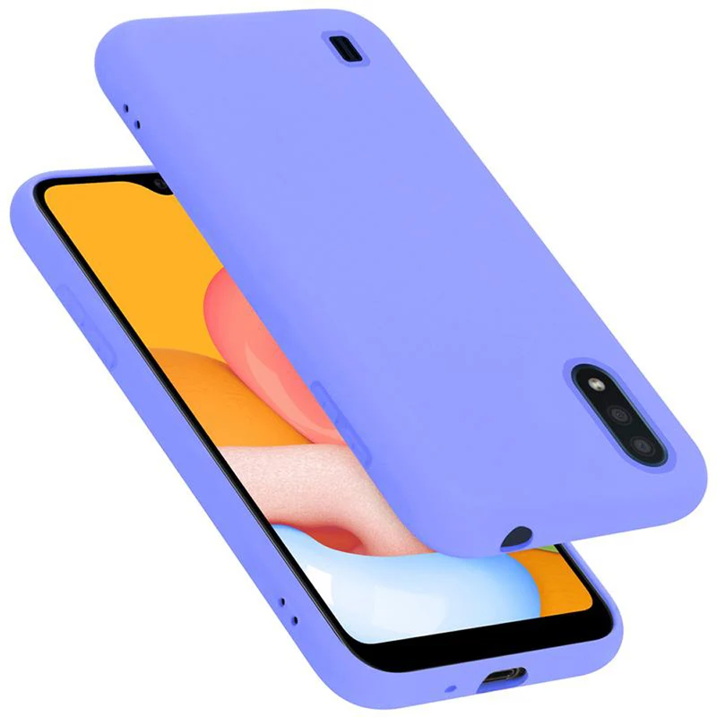 Cadorabo Hülle kompatibel mit Samsung Galaxy A01 Schutzhülle aus flexiblem TPU Silikon