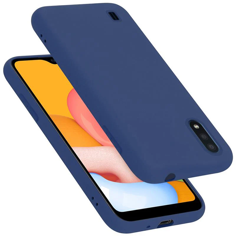 Cadorabo Hülle kompatibel mit Samsung Galaxy A01 Schutzhülle aus flexiblem TPU Silikon