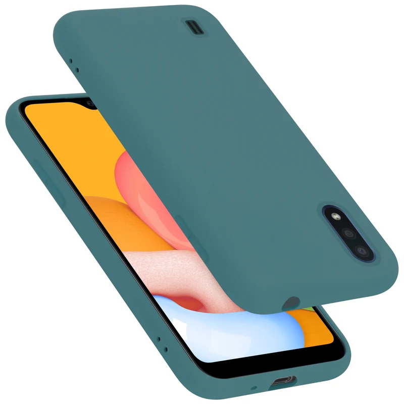 Cadorabo Hülle kompatibel mit Samsung Galaxy A01 Schutzhülle aus flexiblem TPU Silikon