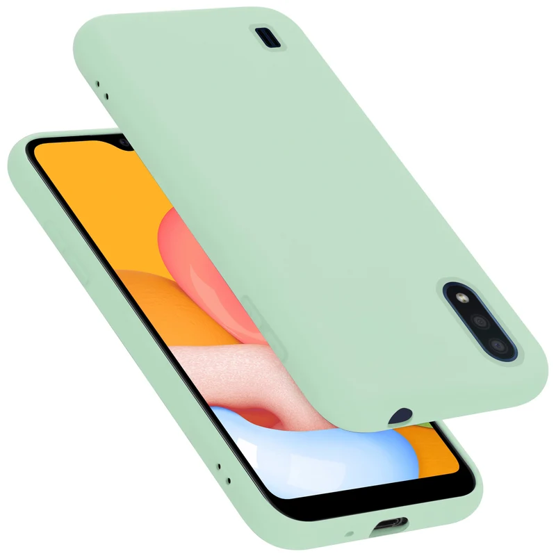 Cadorabo Hülle kompatibel mit Samsung Galaxy A01 Schutzhülle aus flexiblem TPU Silikon