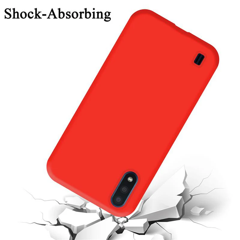 Cadorabo Hülle kompatibel mit Samsung Galaxy A01 Schutzhülle aus flexiblem TPU Silikon