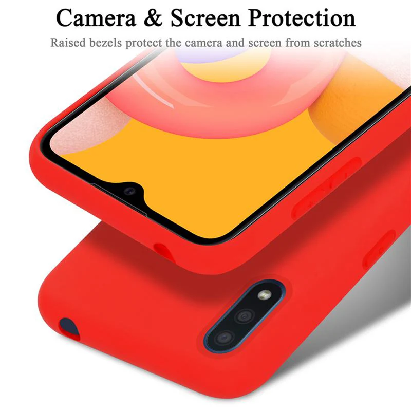 Cadorabo Hülle kompatibel mit Samsung Galaxy A01 Schutzhülle aus flexiblem TPU Silikon