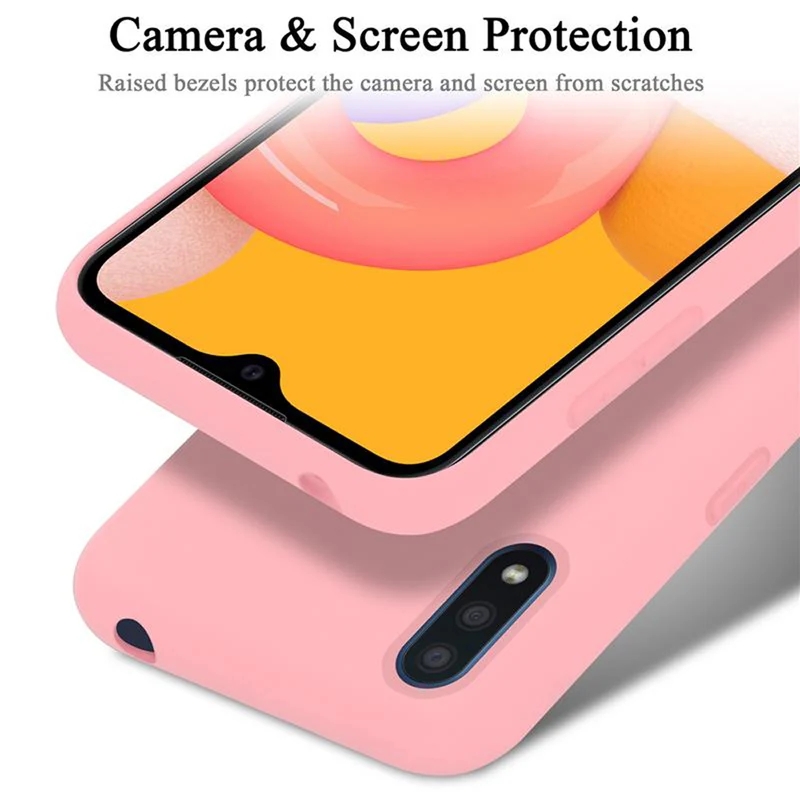 Cadorabo Hülle kompatibel mit Samsung Galaxy A01 Schutzhülle aus flexiblem TPU Silikon