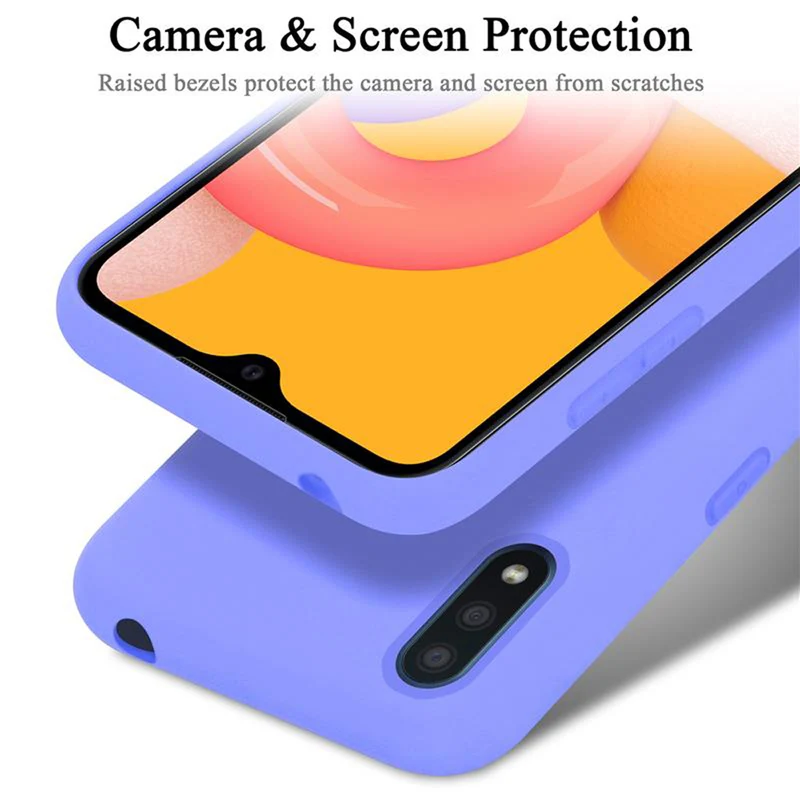 Cadorabo Hülle kompatibel mit Samsung Galaxy A01 Schutzhülle aus flexiblem TPU Silikon