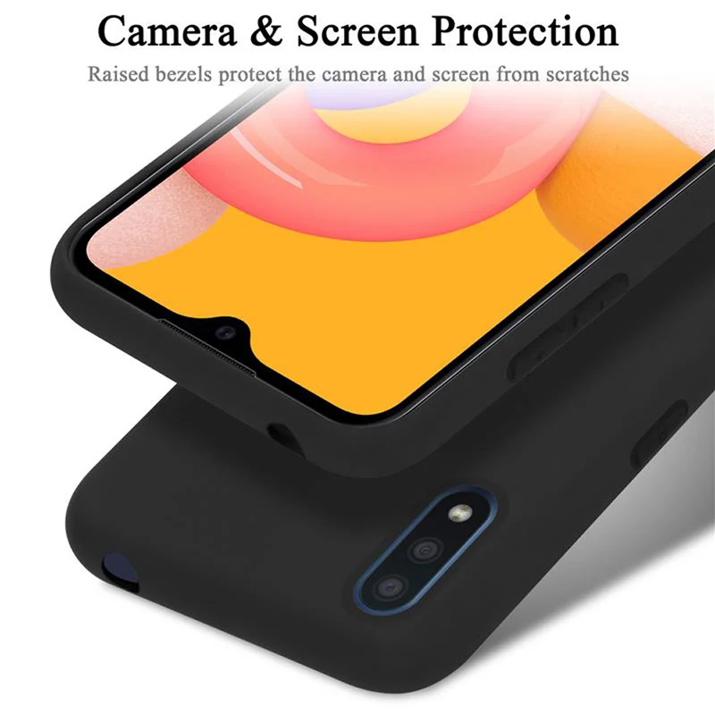 Cadorabo Hülle kompatibel mit Samsung Galaxy A01 Schutzhülle aus flexiblem TPU Silikon