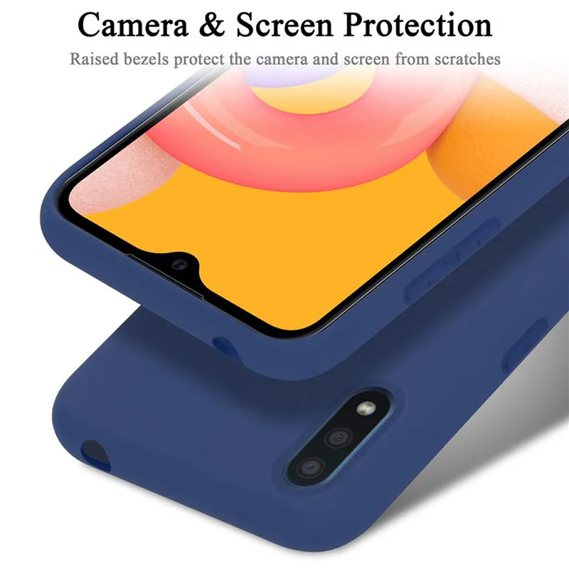 Cadorabo Hülle kompatibel mit Samsung Galaxy A01 Schutzhülle aus flexiblem TPU Silikon