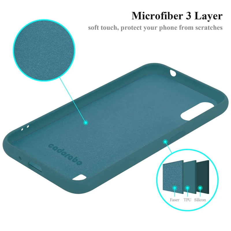 Cadorabo Hülle kompatibel mit Samsung Galaxy A01 Schutzhülle aus flexiblem TPU Silikon