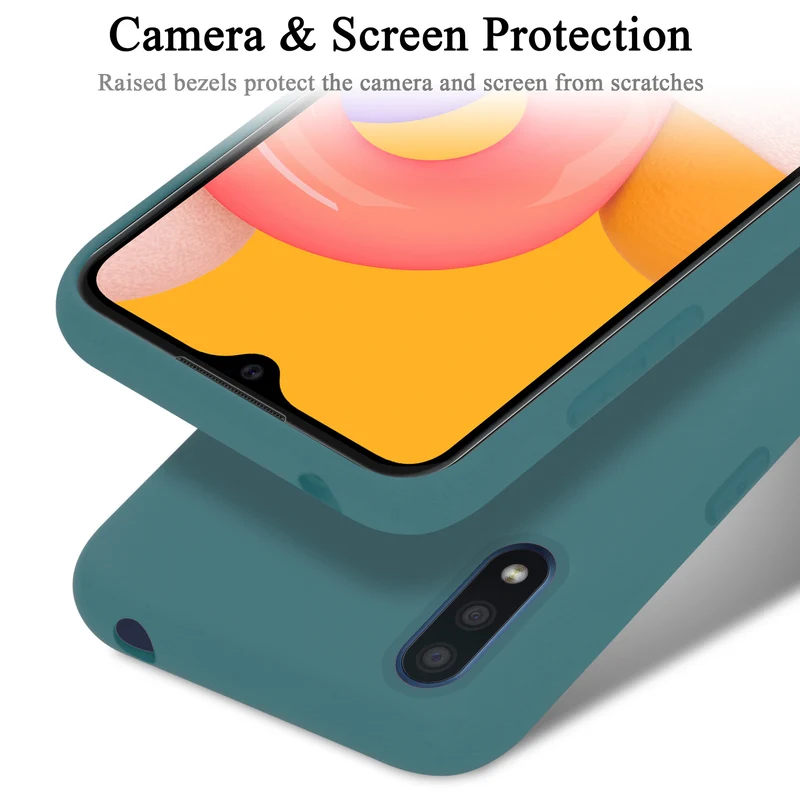 Cadorabo Hülle kompatibel mit Samsung Galaxy A01 Schutzhülle aus flexiblem TPU Silikon