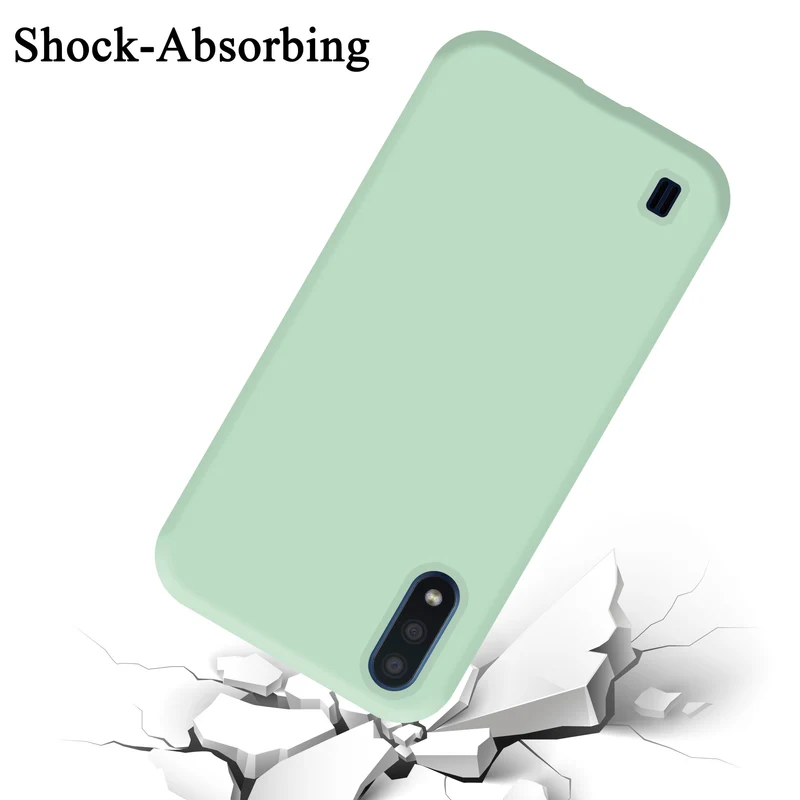 Cadorabo Hülle kompatibel mit Samsung Galaxy A01 Schutzhülle aus flexiblem TPU Silikon